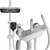 OEM Duscharmatur Set, Digitale Anzeige, Verstellbare Installation, Weiß ohne Anzeige