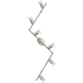 Eglo BUZZ-LED Spot - L105 x B6,5 cm - nickel-matt - 6X2,8W inkl. - IP20