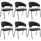 TecTake Armlehnstuhl Bedano Webstoff, gepolstert 60 x 58 x 85 cm