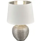 TRIO Tischlampe - Silberfarben - Keramik - H 26 cm