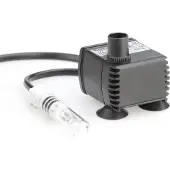 Pontec 57502 PondoCompact 300iL - Indoor-Statuenbrunnenpumpe, kompakte Brunnenpumpe für Fontänen und Wasserspiel, inklusive Eco-Halogenleuchte, Grau
