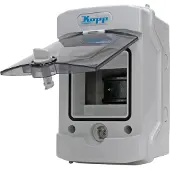 Kopp Aufputz-Feuchtraum-Verteilerkasten N4D, IP65, mit Tür, 1-reihig, 4 Pole