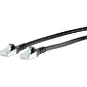 BTR NETCOM Cat.6A, 1 m, Cat6a, S/FTP (S-STP), RJ-45, RJ-45, Schwarz
