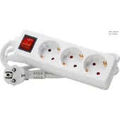 EFB Elektronik 129713007, 1,4 m, Weiß, 3 AC-Ausgänge, 16 A, 250 V, Weiß