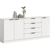 Xonox Kommode Kopenhagen 3 | mit 4 Schubkästen | weiß