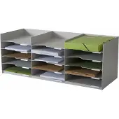 PaperFlow Multisortierer A4+ Grau 20fäch