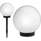 Greenblue Solar Kugellampe Leuchtkugel Solarlampe Gartenlampe Dämmerungssensor Weiß