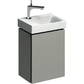 Geberit GE Xeno2 Unterschrank f. Handwaschbecken mit einer Tür, 38x52,5x26,5cm, greige