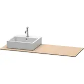 Duravit Konsole XSquare 140x55x1,6cm, m 1 AS, Ausschn li, lei