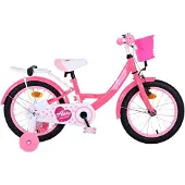 Volare Ashley Kinderfahrrad - Mädchen - 16 Zoll - Rosa/Rot