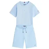 Tommy Hilfiger T-Shirt Essential Logo KB0KB09666 Hellblau Regular Fit