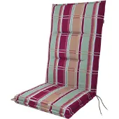 Doppler Stuhlauflage Hochlehner Spot 118x48x5 cm, grün orange rot