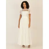 Apart Kleid in Creme - 36