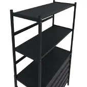 Mendler Aluminium Verkleidung für Klimaanlage/Wärmetauscher MCW-P95, Abdeckung Schutzgitter Regal 163x90x38cm anthrazit