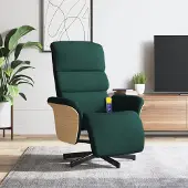 Prolenta Maison Exclusive - Massagesessel mit Fußteil Dunkelgrün Stoff
