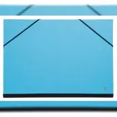 Clairefontaine 6x Zeichenmappe mit Gummizug 52x72 cm - Türkis 144407C