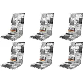 Gardissimo 6x 2115 Hochlehner Gartenstuhl Auflagen 120x50x8cm grau