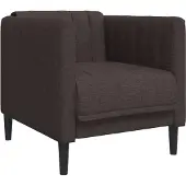 vidaXL Sessel Dunkelbraun Stoff