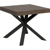 Itamoby - Ausziehtisch 90/194x90 cm Clerk Nussbaum Tischbeine Anthrazit