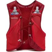 Salomon - Trail-/Laufsack - Active Skin 4 Set Red Dahlia/High Risk Red aus Wolle - Größe XL - Rot