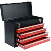 YATO YT-08874, Werkzeugkasten, Edelstahl, Schwarz, Rot, 360 mm, 218 mm, 520 mm