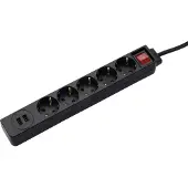 Hama 00137351, 1,4 m, Drinnen, Typ F, 1,5 mm², Kunststoff, Schwarz