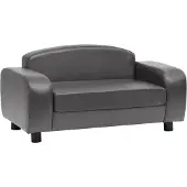Syfax Hundesofa Grau 80x50x40 cm Kunstleder