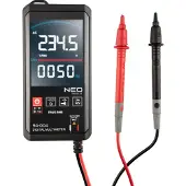 Neo Tools Digitales Farbmessgerät für spezielle Intervallmessungen; LCD-Display; 2 eingebaute Messsonden; Touchpanel, Erkennung des elektrischen Feldes NCV; Durchgang des Stromkreises;