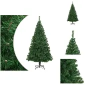 vidaXL Künstlicher Weihnachtsbaum mit Dicken Zweigen Grün 240 cm PVC - Weihnachtsbäume