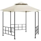 Syfax Pavillon mit Seitenwänden 3,1x2,7 m Creme