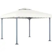 Syfax Pavillon 300 x 300 cm Creme Aluminium