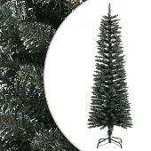 Syfax Künstlicher Weihnachtsbaum mit Ständer Schlank Grün 150 cm PVC