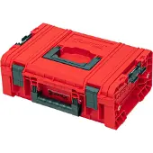 Qbrick System PRO Technik Case 2.0 RED ULTRA HD Custom Werkzeugkoffer 450 x 332 x 171 mm 12 l stapelbar IP54 mit Ablage