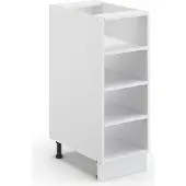 Vicco Midischrank Fame-Line Weiß 30 x 82 cm ohne Arbeitsplatte, Model 43504
