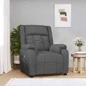 Prolenta Maison Exclusive - Relaxsessel Elektrisch Dunkelgrau Stoff