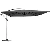 Oviala Quadratischer Sonnenschirm 3 x 3 m Grau - Genova
