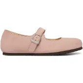 Birkenstock Santa Clarita Natural Leather Narrow Ballerinas