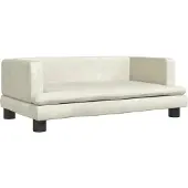 Syfax Hundebett Creme 80x45x30 cm Samt
