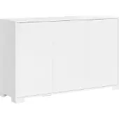 Itamoby Sideboard mit 3 Türen, 130 x 40 x 83 cm, Lumina Hochglanzweiß