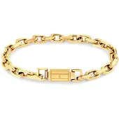 Tommy Hilfiger Stainless Steel Gold-coloured Men's Chain Bracelet TJ2790716