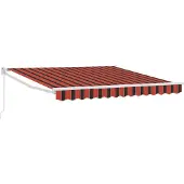 vidaXL Ausziehbare Markise Orange und Braun 300 x 250 cm