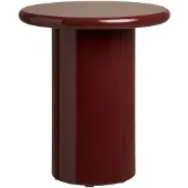 Ebuy24 Sanna Rundes Eckbord in Bordeaux, 45 cm Länge, 45 cm Breite, 50 cm Höhe