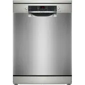 Bosch Serie 2 SMS26AI01F, Freistehend, Standardgröße (60 cm), Edelstahl, Edelstahl, Tasten, 1,75 m