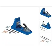 Kreg Jig K4 Starter Set ( K4 ) Tischler Komplettset Verbindungssystem aus Holz mit Bohrschablone K4, Stufenbohrer, Bit, Schrauben und Stopfen