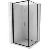 Mexen Exo Duschkabine faltbar 80 x 80 cm, transparent, schwarz - 816-080-080-70-00