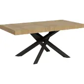 Itamoby Volantis Ausziehtisch 200/304x90 cm Natur-Eiche mit anthrazitfarbenen Beinen