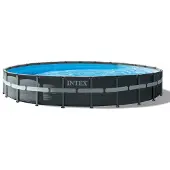 Intex , Frame Swimming Pool Set "Ultra Rondo XTR", anthrazit, Ø 732 x 132 cm, inkl. Sandfilteranlage
