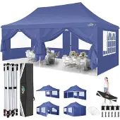 Sonstiges COBIZI Faltpavillon 3x6m Wasserdicht Stabil mit 6 Seitenwänden