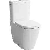 Laufen MEDA Stand-WC-Kombination, spülrandlos, Silent Flush, 360x680mm, Tiefspüler, H8241117570001, Farbe: Weiß Matt