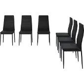 Vicco Esszimmerstuhl Grand Schwarz 42.5 x 48 cm 6er Set, Model 40739